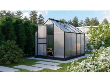RASTLINJAK, VOLTE PLOŠČE VITAVIA PLANET 5000 HKP 6MM, 1,95X2,57M ČRNA - RASTLINJAK+ OKVIR ZA TEMELJ