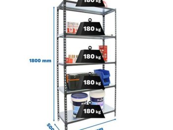 REGAL SIMONRACK 180X90X50 CM 5P/180KG ANTRACIT / GALVA