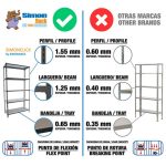 REGAL SIMONRACK 180X90X50 CM 5P/180KG ANTRACIT / GALVA – predstavitvena slika