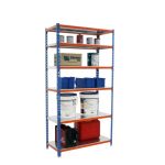 REGAL SIMONRACK 250X110X50 CM 6P/200KG MODRA ORANŽNA SIMONCLICK – predstavitvena slika
