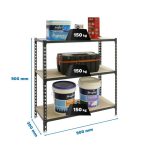 REGAL SIMONRACK 90X90X30 CM 3P/150KG ANTRACIT MADERCLICK – predstavitvena slika