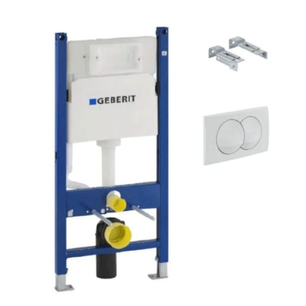 SPLAKOVALNIK, PODOMETNI GEBERIT SET BASIC DUOFIX WC ELEMENT S TIPKO DELTA SPLAKOVALNIK, PODOMETNI GEBERIT SET BASIC DUOFIX WC ELEMENT S TIPKO DELTA