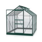 STEKLEN RASTLINJAK VITAVIA PLANET 5000 ESG 3MM, 1,95X2,57M SMARAGDNA - RASTLINJAK+ OKVIR ZA TEMELJ=SET