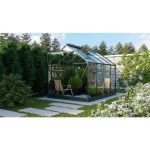 STEKLEN RASTLINJAK VITAVIA PLANET 5000 ESG 3MM, 1,95X2,57M SMARAGDNA - RASTLINJAK+ OKVIR ZA TEMELJ=SET – predstavitvena slika
