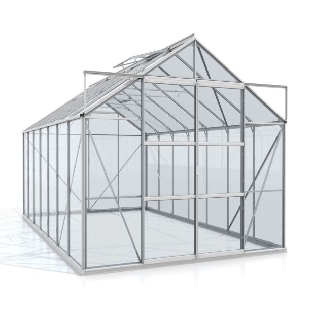 STEKLEN RASTLINJAK VITAVIA URAN 11500 ESG 3 MM ALUMINIJ 246X257X445 STEKLEN RASTLINJAK VITAVIA URAN 11500 ESG 3 MM ALUMINIJ 246X257X445