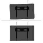 STENSKI NOSILEC ZA ZASLON NEOMOUNTS FIKSNI 43-98" 125 KG, WL30-750BL18 – predstavitvena slika