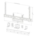 STENSKI NOSILEC ZA ZASLON NEOMOUNTS UNIVERZALNI NOSILEC ZA AV DODATKE AV2-500BL – predstavitvena slika