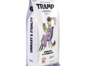 SUHA HRANA ZA MAČKE TRAMP FLY URINARY&STERILITY SPEC. SUHA HRANA ZA MAČKE PODPORA ZDRAVJU SEČIL IN STERILIZIRANIH MAČK, 15 KG