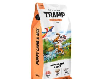 SUHA HRANA ZA PSE TRAMP SELECTION PUPPY LAMBSUHA HRANA ZA PASJE MLADIČE Z JAGNJETINO,  12 KG