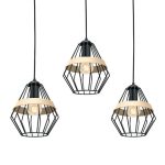 VISEČA SVETILKA MILAGRO CLIFF BLACK 3XE27 MLP5525 – predstavitvena slika