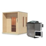 ZUNANJA SAVNA KARIBU ARCADIA GRELEC 9 KW BIO ZUNANJE UPRAVLJANJE – predstavitvena slika