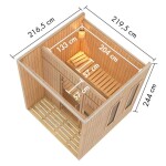 ZUNANJA SAVNA KARIBU ARCADIA GRELEC 9 KW BIO ZUNANJE UPRAVLJANJE – predstavitvena slika