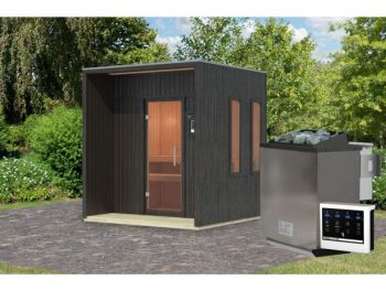 ZUNANJA SAVNA KARIBU ARCADIA GRELEC 9 KW BIO ZUNANJE UPRAVLJANJE