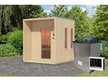 ZUNANJA SAVNA KARIBU ARCADIA GRELEC 9 KW ZUNANJE UPRAVLJANJE