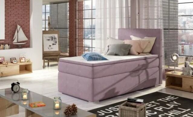 Francoska postelja ROK 2 Udobna in kvalitetna postelja ROK 2 vam bo zagotovila miren spanec. Postelja ima predal za shranjevanje vaših stvari. Dobavljiva je v več barvah. Ležišče