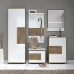 Oblazinjena klop VIŠNJA je narejena iz odličnih materialov. Dobavljiva je v hrast / beli visoki sijaj barvi. Predal ima mehko zapiranje. Dimenzije: D: 63 cm