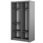 Garderobna omara KLARA 120 je omara z dvojnimi drsnimi vrati ter ogledali. Odlična bo za manjše prostore, na primer spalnico, garderobo, predsobo ali