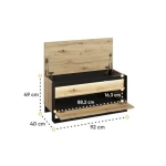 Klop KVIN je praktičen in funkcionalen kos pohištva za vaš hodnik, sobo ali predprostor. Klop KVIN ne le, da je odlična za shranjevanje čevljev in