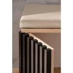 Klop za predsobo BENO je elegantna ter atraktivna. Moderen dizajn v barvi svetlega hrasta z dodatkom lamel v črni mat barvi, se bo podal v vsak prostor.