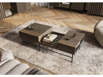 Klubska miza HORIZON je moderen kos pohištva. Ni le praktična, temveč tudi dekorativna in elegantna. Zaradi svoje razporeditve se poda v vsak dnevni