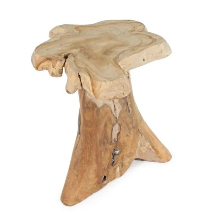 Klubska mizica KAVIR 40X40 Klubska mizica KAVIR 40X40 ima naravni zaključek, oblike in mere ki jih ustvarja les, so samo okvirne. Ker so izdelki ročno narejeni se lahko razlikujejo