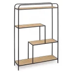 Knjižna omara ELYOT 4P ima kovinsko ogrodje in ratan kombinacijo. Samo za interno uporabo. Material: - Kovina - Ratan Barva: - Črna Dimenzije: širina: