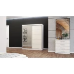 Komoda AMARELA 2 je narejena iz trpežne laminirane plošče debeline 16 mm. Robovi so ABS in ima moderne linije. Vsebuje 4 predale. Odlično se poda h ostalim