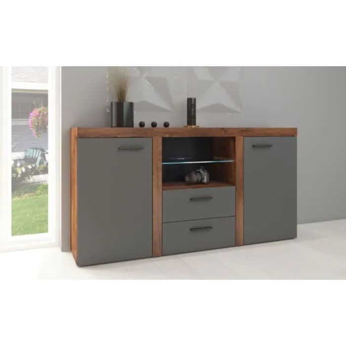 Komoda RUBA 5 Komoda RUBA je eleganten kos pohištva,ki popestri vaš prostor s svojo eleganco in prefinjenostjo. Izdelana je iz kakovostne lahke betonske laminirane