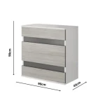 Komoda ZEUS je eleganten kos pohištva, ki popestri vaš prostor. Njen poseben dizajn vas bo navdušil, saj prinese vašemu prostoru eleganco in prefinjenost.