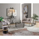 Konzola ESPIRAL 107X30 je eleganten kos pohištva, ki popestri vaš prostor. Njen poseben dizajn vas bo navdušil, saj prinese vašemu prostoru eleganco in