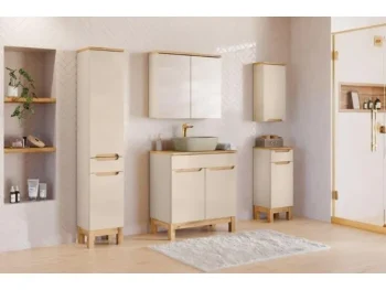 Kopalniški blok BORI 80 je hkrati enostaven in eleganten. Elementi so nežne kašmir barve v kombinaciji s hrastom, to je popolna kombinacija, ki se poda
