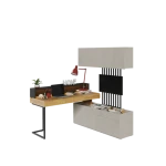 Mladinska soba SIMPL 3 je odlična ponudba za tiste, ki želijo sobo urediti v dizajnerskem in brezčasnem stilu. Komplet je sestavljen iz sedmih elementov: 1