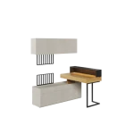 Mladinska soba SIMPL 6 je odlična ponudba za tiste, ki želijo sobo urediti v dizajnerskem in brezčasnem stilu. Komplet je sestavljen iz petih elementov: 1 x