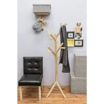 Obešalnik DAIKI je narejen iz lesa- hrast. Dimenzije: širina: 60cm globina: 60cm višina: 169cm