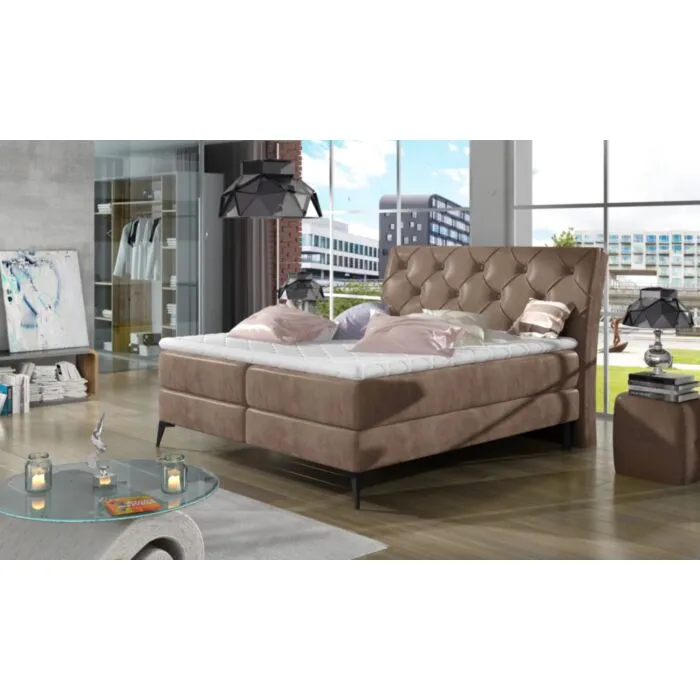 Oblazinjena postelja ATOL 1 160x200 Moderna udobna postelja ATOL 1 160X200 vam bo zagotovila miren spanec. Postelja ima dva ločena predala za shranjevanje vaših stvari. Dobavljiva je v več