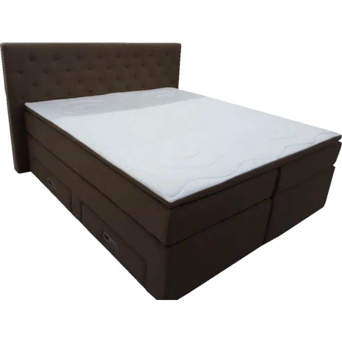 Oblazinjena postelja LESKA Kvalitetna postelja LESKA vam bo zagotovila miren spanec. Narejena je iz kvalitetnega blaga. Pod posteljo sta dva predala. Dimenzije: - D: 200 x Š: 160 cm /