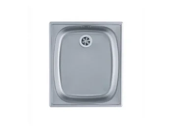 Inox pomivalno korito B 10 je vgradno. Postavitev korita je univerzalna (levo ali desno). Minimalna širina omarice je 40 cm. Velikost posode je 34 x 40 x