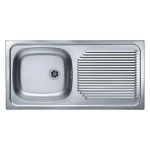Inox pomivalno korito B60 je vgradno. Korito ima eno posodo in odlagalno površino. Postavitev korita je univerzalna (levo ali desno). Minimalna širina