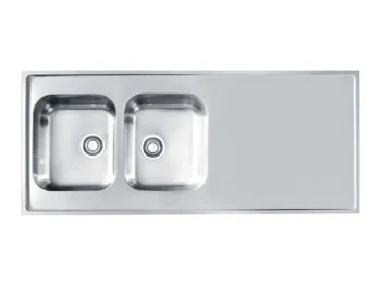 Inox pomivalno korito CP 110 je nasadno. Korito ima dve posode in odlagalno površino. Postavitev korita je univerzalna (levo ali desno). Minimalna širina