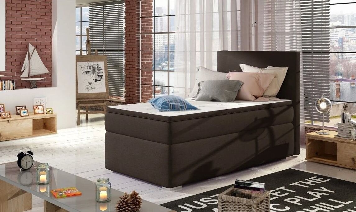 Postelja ROK 3 - blago Udobna in kvalitetna postelja ROK 3 vam bo zagotovila miren spanec. Postelja ima predal za shranjevanje vaših stvari. Dobavljiva je v več barvah. Ležišče