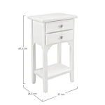 Predalnik BLANC 2C, je eleganten kos pohištva, ki popestri vaš prostor. Narejen je iz kakovostnega MDF-ja. S svojo obliko in barvo, da poseben čar elegance