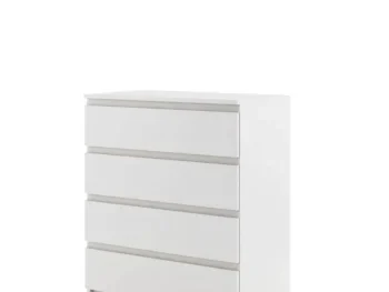 Predalnik EDI 2 je predalnik bele barve s štirimi predali. Odlično se poda v vsak prostor, saj ima moderne linije in brezčasen elegaten izgled. Material: -