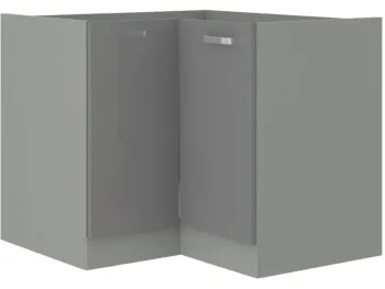 Kuhinjo ELITE je možno naročiti v kompletu (kuhinjski bloki ELITE) ali pa po posameznih elementih po vaši izbiri. Spodnja kotna omara ELITE 90 x 90D je