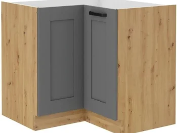 Kuhinjo LIMA je možno naročiti v kompletu (Kuhinjski bloki LIMA) ali pa po posameznih elementih po vaši izbiri. Spodnja kotna omara LIMA 90x90D je