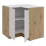 Kuhinjo SOLA je možno naročiti v kompletu (Kuhinjski bloki SOLA) ali pa po posameznih elementih po vaši izbiri. Spodnja kotna omara SOLA 90x90 D je