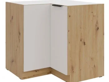 Kuhinjo SOLA je možno naročiti v kompletu (Kuhinjski bloki SOLA) ali pa po posameznih elementih po vaši izbiri. Spodnja kotna omara SOLA 90x90 D je