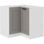 Kuhinjo TAJA je možno naročiti v kompletu (Kuhinjski bloki TAJA) ali pa po posameznih elementih po vaši izbiri. Spodnja kotna omara TAJA 90 x 90D je
