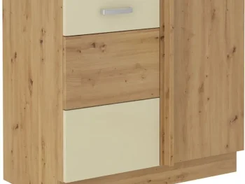 Kuhinjo TISA je možno naročiti v kompletu (kuhinjska bloka TISA) ali pa po posameznih elementih po vaši izbiri. Spodnja kotna omara TISA D105 fronta