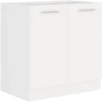 Kuhinjo STELLA je možno naročiti v kompletu (kuhinjski bloki STELLA ali pa po posameznih elementih po vaši izbiri. Spodnja omara STELLA 80D je sestavljena