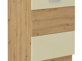 Kuhinjo TISA je možno naročiti v kompletu (kuhinjska bloka TISA) ali pa po posameznih elementih po vaši izbiri. Spodnja omara TISA 60D fronta je izdelana iz